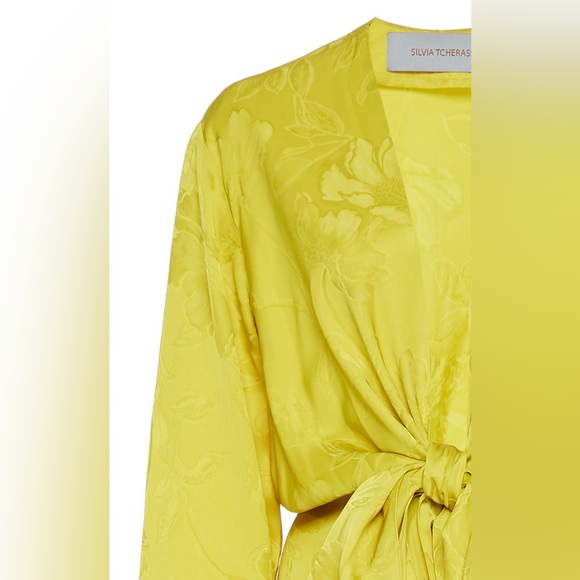 Sold! SILVIA Tcherassi Albarella V-neck Gown Size Small - Picture 9 of 13